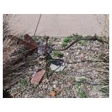 Metal yard art