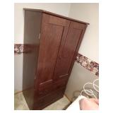 Upright Wooden Cabinet, 28"w x 19"d x 60"h