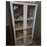 Particle board Display hutch curio cabinet