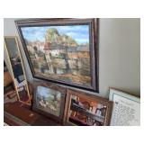 Large framed wall decor & mirrors, Duvall 48x37"