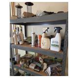 Shelf and contents 36 x 18 x 72 tall