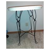 Wrought-iron ice cream Parlor table 30" h x 2