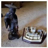 Wood carved Chinese craftsman & Lennox Tower of