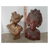 Emmanuel Villanis Circe bust & Bali head bust