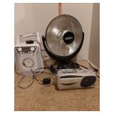 Radio, heat fan & other