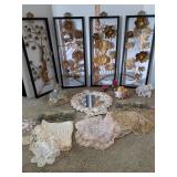 Mid-Century Modern 3Dfloral metal wall panels,