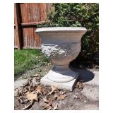 Concrete planter 21" h x 19 " w heavy