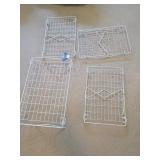 4 Folding stacking shelves
