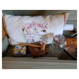 Nebraska pillow 21x11", Mona Lisa tapestry