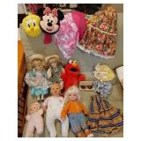 Tweety bird & Mini purses, dolls & clothes