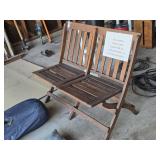 Folding Wood Church Pews