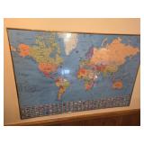 World map 36x24"