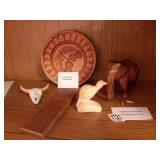 Handcrafted: elephant,  bird, cookie mold &