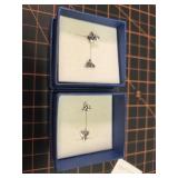 .925 silver Celtic cross earrings