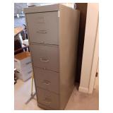 4 drawer file cabinet 52" h x 15" w x 27" d