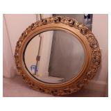 Oval beveled mirror 23" x 27"
