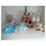 Beanie Babies: Goat,Snip, Peanut & other