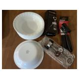 Corelle bowls (9), Beneno Wing Corkscrew,