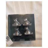 Pewter Teddy Bear napkin rings