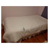 Twin bed & bedding