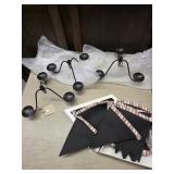 New Candelabra wine bottle topper & chalkboard