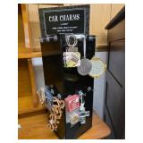 Car charms display key rings etc.