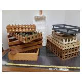 Wood displays crates & baskets