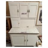 Hoosier style White Kitchen Cabinet