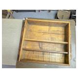 Wood shelf 30" wide 22" x  7 " deep