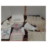 Table toppers , piano scarfs embroidered &