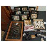 New wood photo frames & home decor