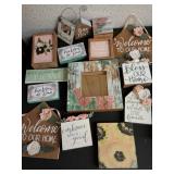 New painted wooden home decor