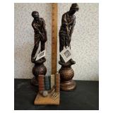 Golf themed statues & card holder