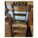 Two old wood shelves