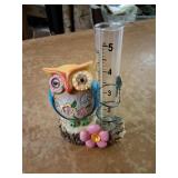 Owl rain guage