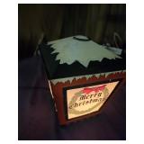 Christmas lamp, stamped steel