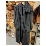 Long vintage wool coat & boot spats