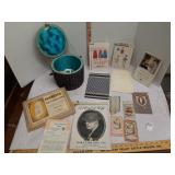 Singer Sewing Box, Goralnik hat catalog,