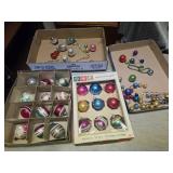 Vintage Christmas glass ornaments some shinny