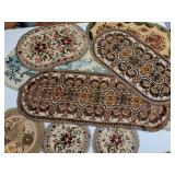 Gorgeous group of tapestry table runners place