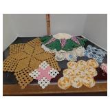 Crocheted doilies & more