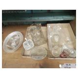 Clear Glass Pitcher, Vases +