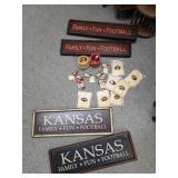Football deco Nebraska & Kansas