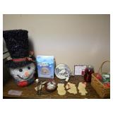 Christmas decor, lighted snowman, silicone baking
