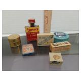 Vintage boxes and contents: Jordan, Lepage