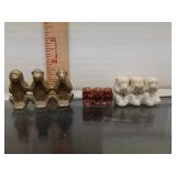 Three wise monkeys figurines