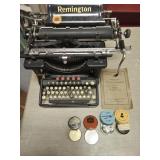 Typewriter & Ribbons in Tins, Remington Model #10