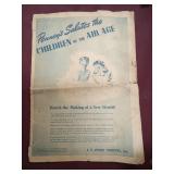 JC Penny Mid-War Map 1943