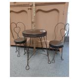 Mini ice cream parlor table and chairs