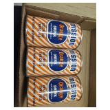 Mission orange drink sealed empty cans